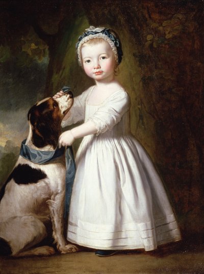 Petit garçon avec un chien, vers 1757 - George Romney